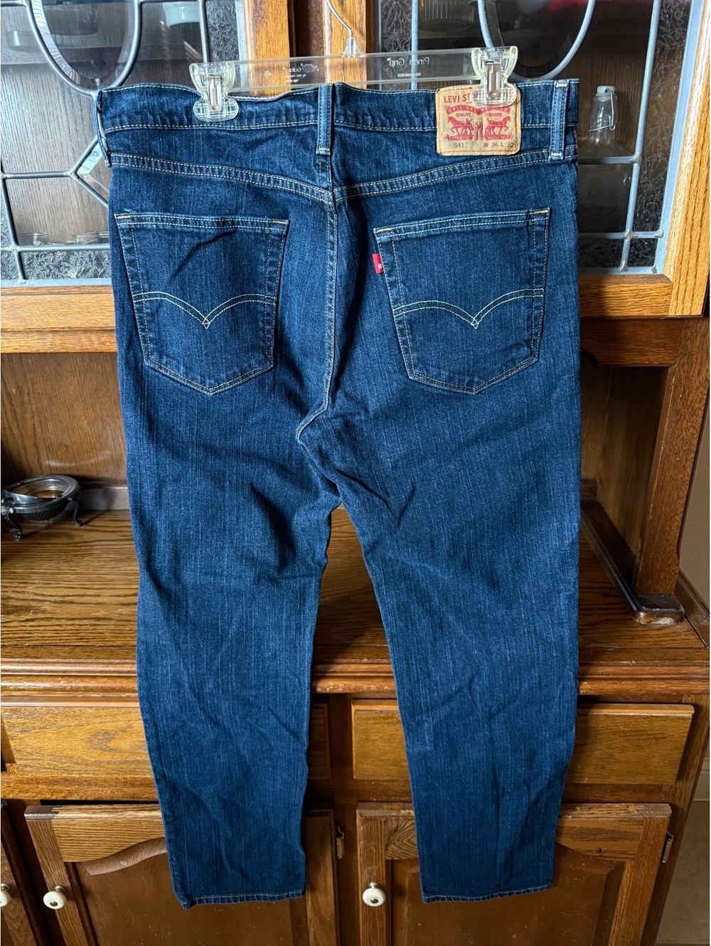 Levi’s 541 Athletic Fit Jeans Mens 36x32 Dark Wash Tapered Denim